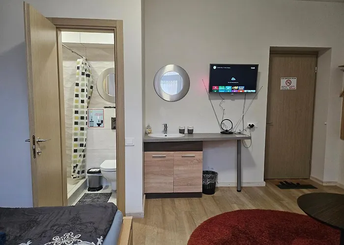 Vendégház Kauno Apartamentai Big King Size Bed